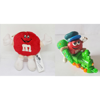 โมเดล M&amp;M s RED PLASTIC Train MODEL &amp; Plush doll Pre owned