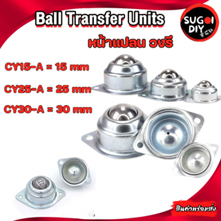 CY15 25 30 A Ball Transfer Units หน้าแปลนวงรี ลูกบอลลำเลียง CY15-A CY25-A CY30-A Sugoi diy