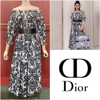 ชุดเซ็ต CHRISTIAN DIOR CRUISE 2023 OFF SHOULDER TOP WITH SKIRT