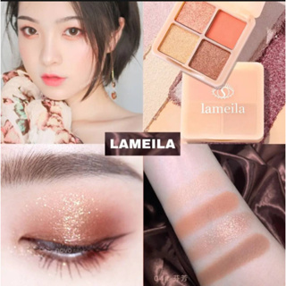 อายแชโดว์ Lameila Canmake Glow Fleur Cheeks ( 8 g ) บลัชออนเนื้อฝุ่นโปร่งแสง NO.5187