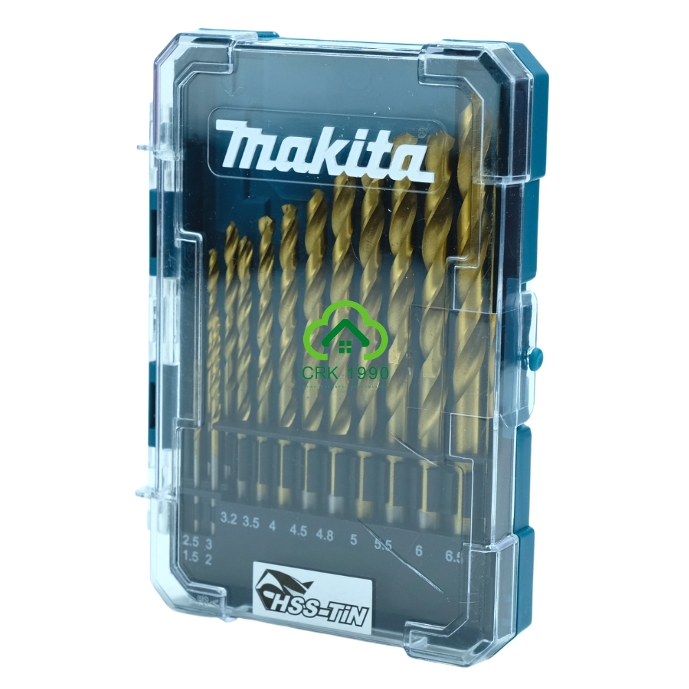 MAKITA D-72908 D-72855 ดอกสว่าน ชุดดอกสว่านเจาะเหล็ก HSS-TIN 13 ดอก ของแท้ 100% (หุนและมิล) - รูปที่ 6