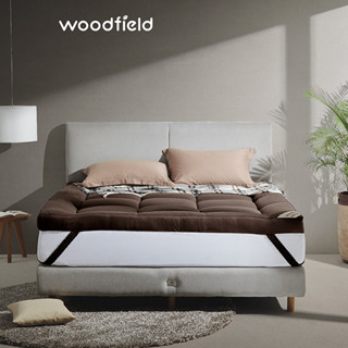 Woodfield ที่นอนเพิ่มความนุ่ม  น้ำหนักเบา ยกคนเดียวได้ รุ่น Warrant - Dark Brown หนา 3 นิ้ว ส่งฟรี