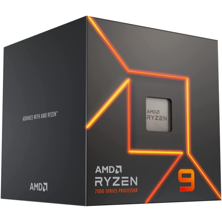 CPU AMD Ryzen 9 7900 AM5 with Wraith Prism RGB(มีพัลม RGB)TDP 65,12 คอร์