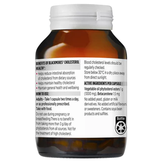 Blackmores Cholesterol Health Vitamin 60 Tablets ลดการดูดซึมคอเลสเตอรอล ลดไขมันเส้นเลือด