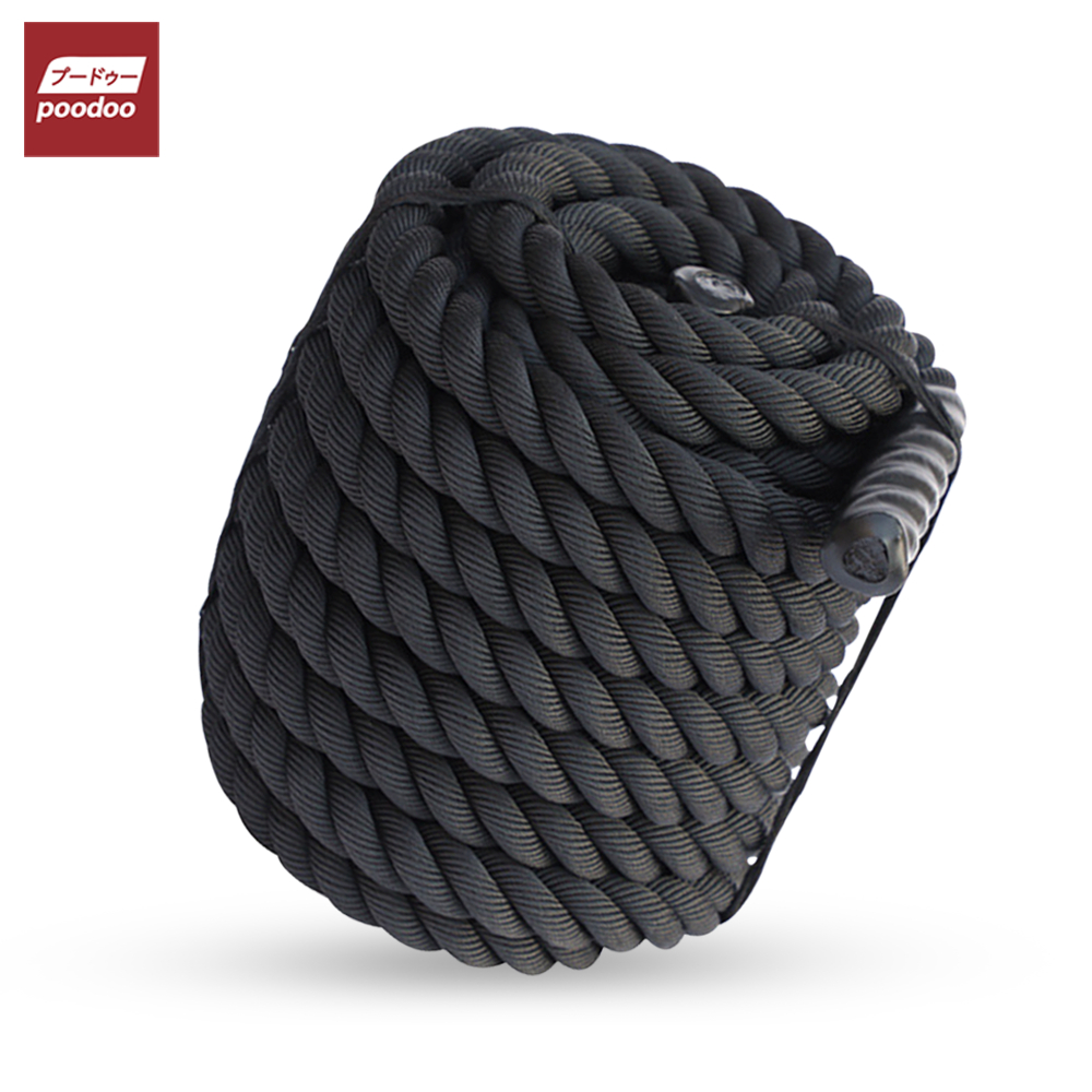 poodoo เชือกสะบัด เชือกออกกำกาย Battle Rope Workout Rope เชือกฟิตเนส ออกกำลังกาย สินค้ามีหลายขนาด