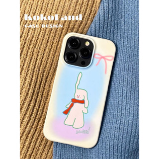 kokoland white bunny phone case เคสแข็งลายกระต่ายจากแบรนด์Kokoland