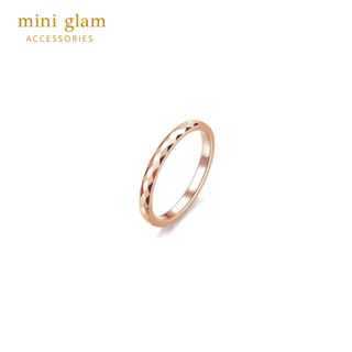 Miniglam Jessica Rose Gold Metallic Ring แหวนเมทัลลิคเจสสิก้า สีโรสโกลด์