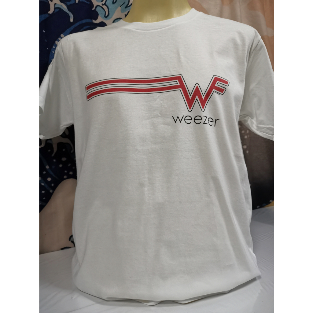 เสื้อนำเข้า Weezer Alternative Rock Pop Punk Oasis Blur The Cure Dinosaur Jr Pearl Jam Gildan T-Shir