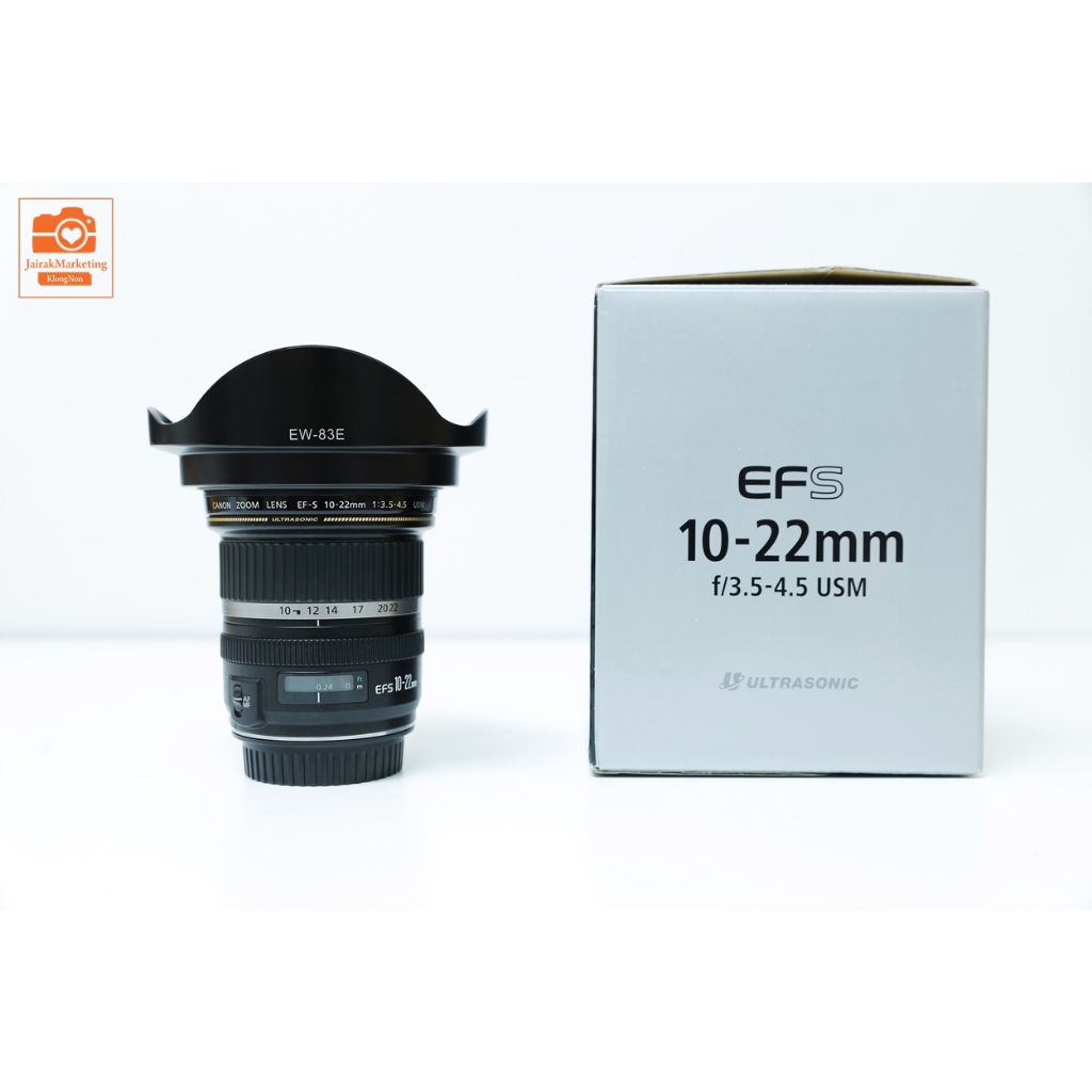 เลนส์ Canon 10-22mm f 3.5-4.5 USM พร้อมฮูท และฟิวเตอร์ มือสอง เลนส์ 1022 canon 10-22 มือสอง