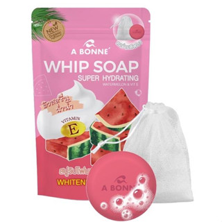 A BONNE WHIP SOAP SUPER HYDRATING WATERMELON &amp; VIT E 100g สบู่วิปโฟมนุ่ม โคจิก 100กรัม