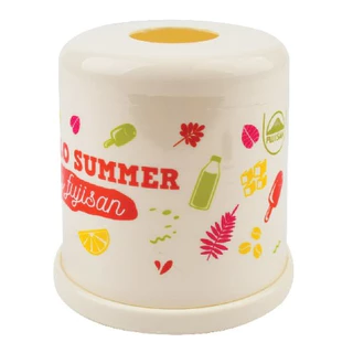 ESKIMO กล่องทิชชู่แบบม้วน กล่องทิชชู่สดใส ลาย Hello Summer สำหรับใส่ทิชชู่ แข็งแรง ทนทาน T7010