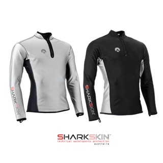 เสื้อดำน้ำแขนยาวสำหรับผู้ชาย Sharkskin Chillproof Longsleeve Chest Zip Male