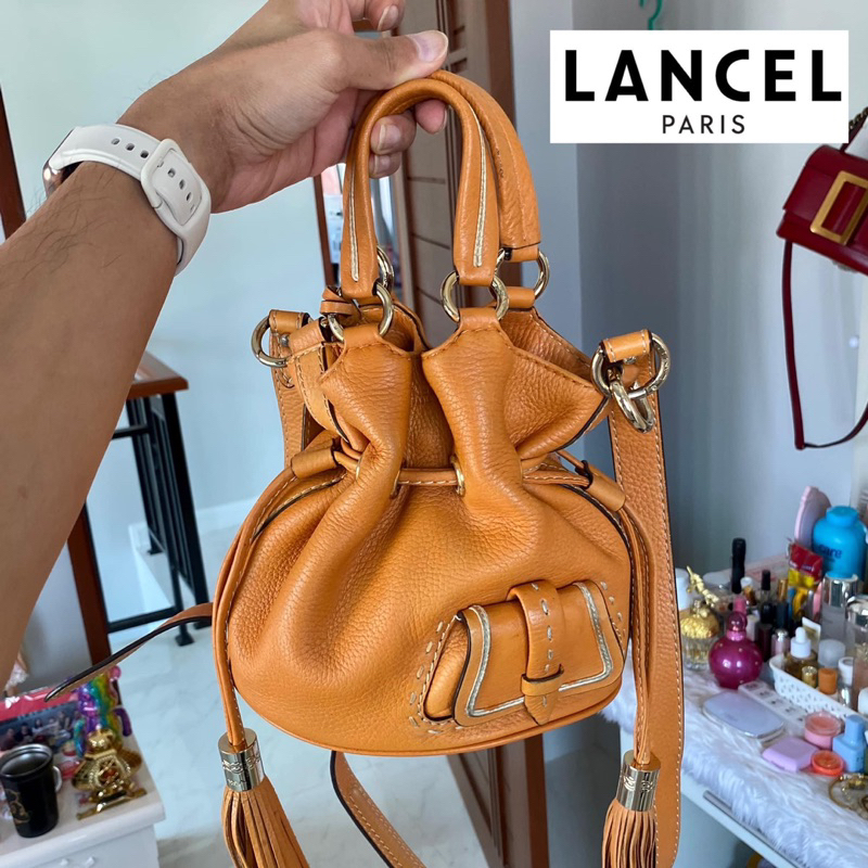 กระเป๋า Lancel แท้💯 ทรงจีบ ไซส์เล็ก สภาพดีพร้อมใช้งาน!