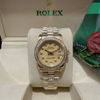 นาฬิกา Datejust 31 mm ตัวเรือนสีทอง นาฬิกาแฟชั่น RL