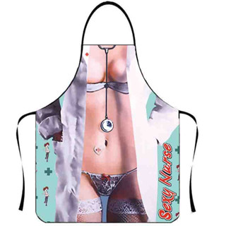 พร้อมส่งจากไทย ผ้ากันเปื้อนลาย คุณหมอ sexy No.116