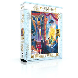 พร้อมส่ง-จิ๊กซอว์แฮร์รี่พอตเตอร์ Christmas in Hogwarts🎄แบรนด์ New York puzzle company jigsaw 1000 ชิ้น