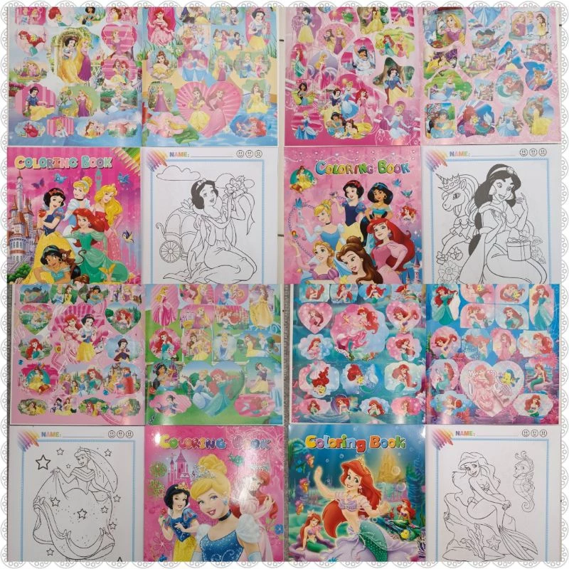 หนังสือระบายสี พร้อมสติ๊กเกอร์ สมุดระบายสี ลายลิขสิทธิ์ thumbnail 7