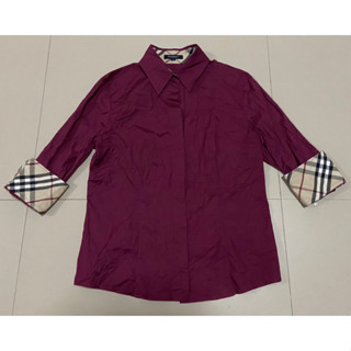 เสื้อเชิ๊ต burberry เล่นลวดลาย nova check ตรงแขน