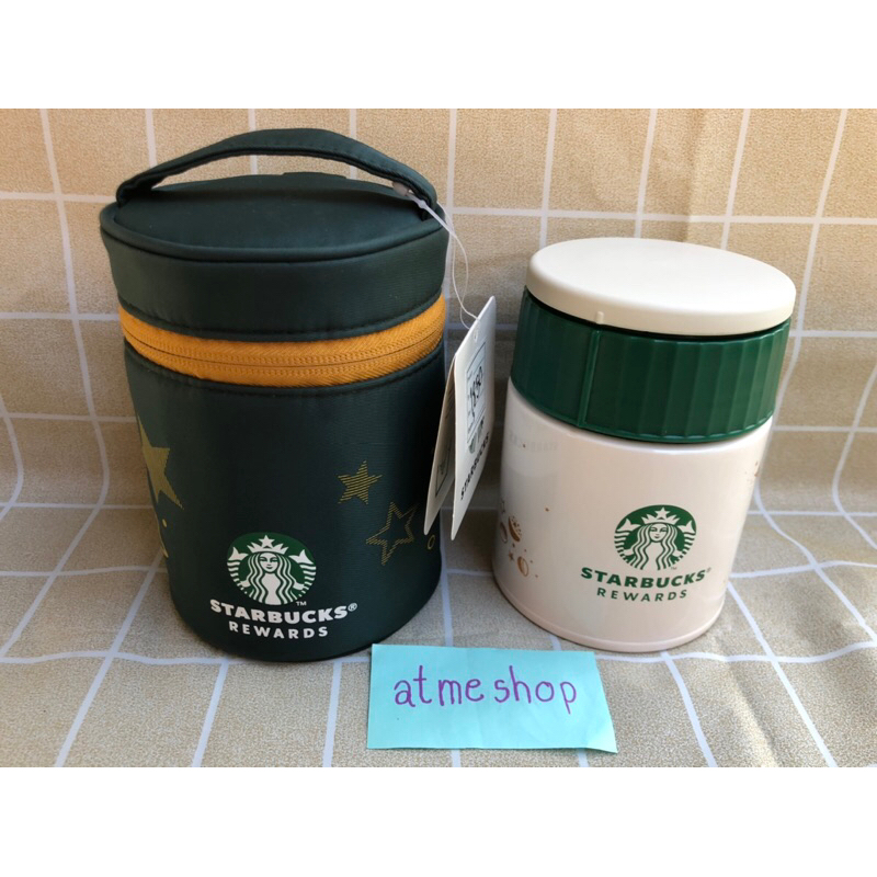 [ของแท้/พร้อมส่ง] Starbucks stainless Food Jar กระติกใส่อาหารและเครื่องดื่ม 400ml เก็บอุณภูมินาน6ชม.