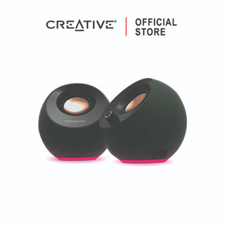 CREATIVE PEBBLE PRO ลำโพง Minimalist 2.0 บูลทูธ 5.3  สไตล์มินิมอล เชื่อมต่อผ่าน USB-C พร้อมไฟ RGB