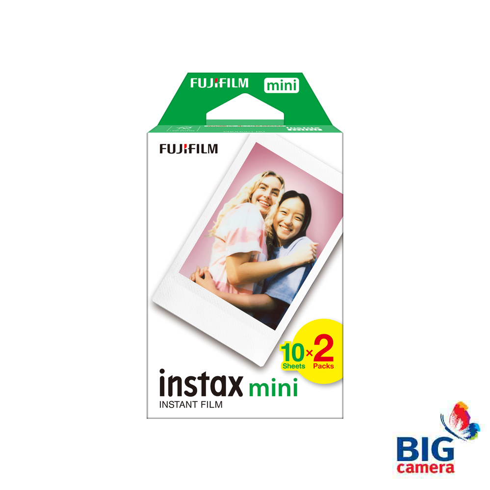 Fujifilm Instax Mini Film 10x2 Instant Film [ฟิล์มขอบขาว 20 แผ่น] -สำหรับ instax mini
