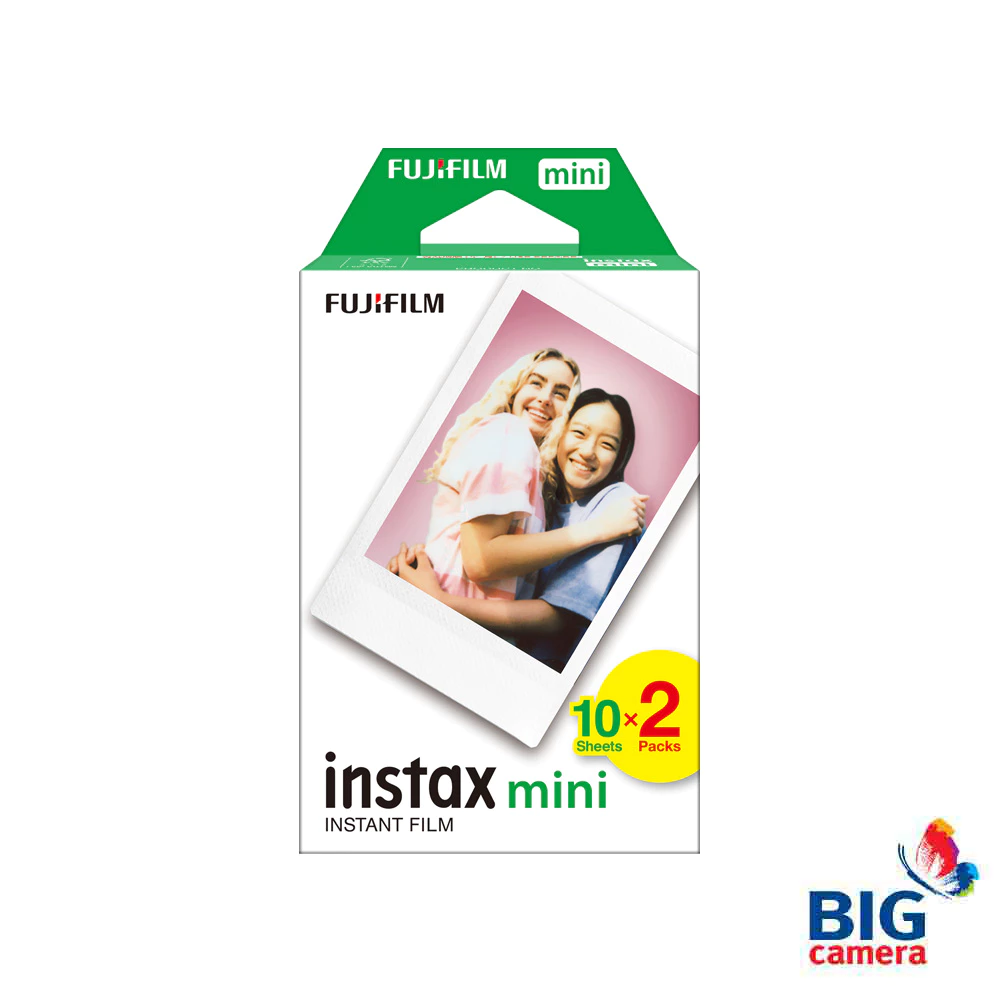 Fujifilm Instax Mini Film 10x2 Instant Film [ฟิล์มขอบขาว 20 แผ่น] -สำหรับ instax mini