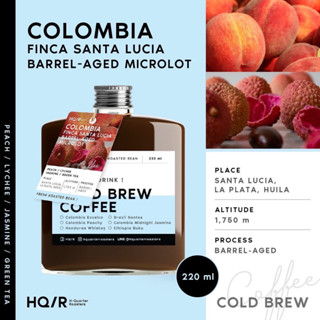 Cold Brew Colombia Finca Santa Lucia Barrel - Aged Microlot (Ready to Drink)