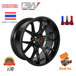 ล้อแม็กขอบ20 20x9 6รู139.7 ET0 CB106.1 F/B Matt สีดำเรซอร์ตัวหนังสือ Hunter BW ราคา1วง ประกันโครงสร้าง10ปี งานไทย STEP9