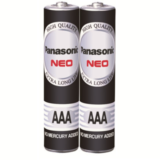 ถ่าน AA ถ่าน AA Panasonic ก้อนดำ ถ่าน AA 4 ก้อน 1.5V ล็อตใหม่ ของแท้ 100% ถ่าน AA ถ่านไฟฉาย AA