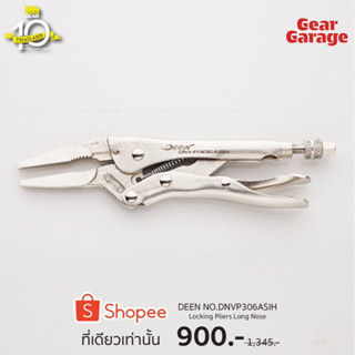 DEEN NO.DNVP306ASIH Locking Pliers Long Nose Factory Gear By Gear Garage