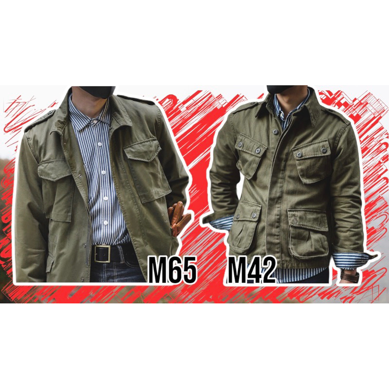 แจ็คเก็ตทหาร M65 field jacket-M42 field เสื้อเดินป่า [พรีฯ คุ้ม]
