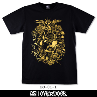 Overdose T-shirt เสื้อยืดคอกลม สีดำ รหัส BO-00-1(โอเวอโดส)