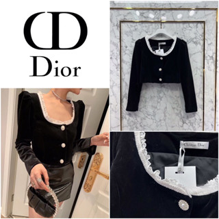 เสื้อแขนยาว Christian Dior เนื้อผ้ากำมะหยี่