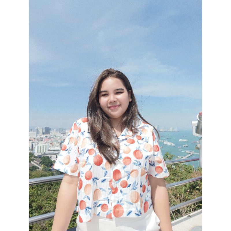 𝗝𝗮𝗶𝗸𝗼 𝗪𝗼𝗼𝗱𝘆 𝗧 𝗦𝗵𝗶𝗿𝘁 เสื้อเชิ้ต ครอป สาวอวบ อก 38-46 - รูปที่ 3