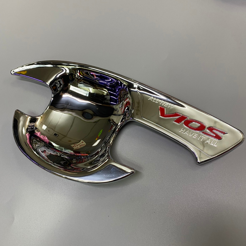 เบ้ามือเปิดประตู เบ้ามือเปิด Vios 2013 2014 2015 2016 สีโครเมียม เบ้ามือจับ กันรอยประตู SG