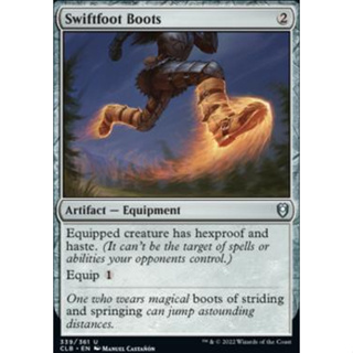 Swiftfoot Boots การ์ด Magic The Gathering ของแท้ จากชุด Battle for Baldurs Gate