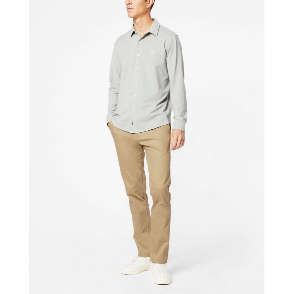กางเกงขายาวทำงาน Dockers Signature Khakis, Slim Fit /  New British Khaki