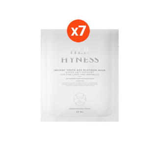 [14-16ก.พ.ฟรี 1 แผ่น]HER HYNESS INSTANT YOUTH AOX PLATINUM MASK (7 SHEET) เฮอ ไฮเนส อินสแตนท์ ยูธ เอโอเอ็กซ์ แพลทินัมมาส์ก