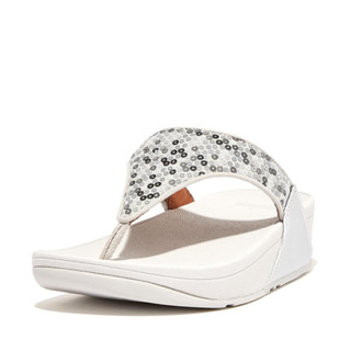 FITFLOP Womens SURFA Sequined Toe-Post Sandals รองเท้าแตะ ฟิตฟลอป ผู้หญิง แท้ FL7