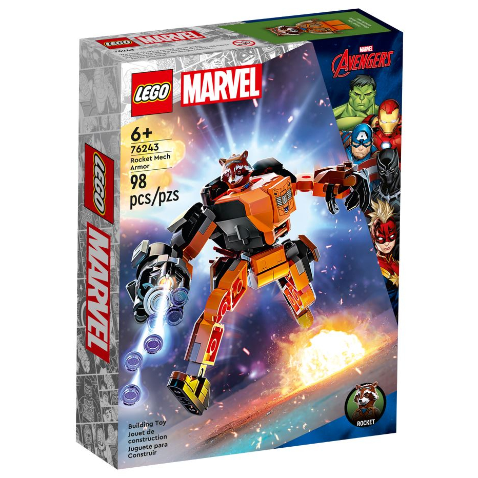 LEGO Marvel Rocket Mech Armor 76243