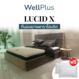 WellPlus ที่นอนยางพาราแท้ รุ่น Lucid X ยางพาราหนานุ่ม ที่นอน แถมฟรีหมอนหนุนสุขภาพ ส่งฟรี