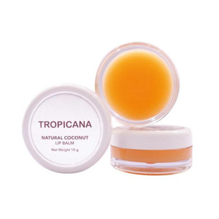 Tropicana Natural Coconut Lip Balm Mango Spirit ทรอปิคานา ลิปบาล์ม บำรุงริมฝีปาก กลิ่นมะม่วง ขนาด 10 กรัม 21227