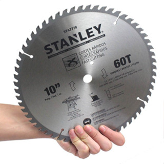 STA7770 / 20-536 Stanley ใบเลื่อยวงเดือน 10 นิ้ว 60 ฟัน (ฟันคาร์ไบด์) รูเพลา 30/25.4/20/15.88 มม มีแหวนรองแถมให้ ของแท้