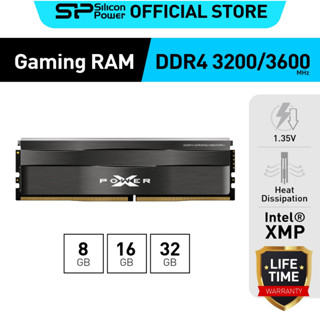 Silicon Power RAM DDR4 PC Gaming รุ่น XPOWER Zenith 8GB/16GB/32GB, 3200MHz/3600MHz - รับประกันตลอดอายุการใช้งาน