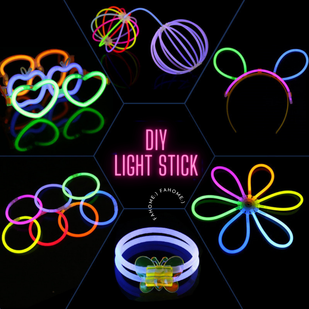 พร้อมส่ง​ ​แว่นตาเรืองแสง กำไลเรืองเเสง ที่คาดผมเรืองแสง อุปกรณ์เสริม แท่งไฟเรืองแสง