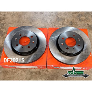 จานเบรค TRW DF3021S ด้านหน้าแท้ สำหรับรถ Honda Jazz GE/City GM2-3/Civic 96/Dimension 01-05/Freed 09