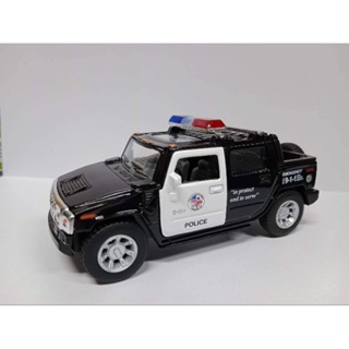 รถเหล็ก ของเล่นเด็ก โมเดลเหล็กรถตำรวจ KINSMART 2005 Hummer H2 SUT(Police)