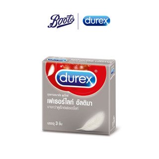 Durex ถุงยางอนามัยดูเร็กซ์ เฟเธอร์ไลท์ อัลติมา (3 ชิ้น)