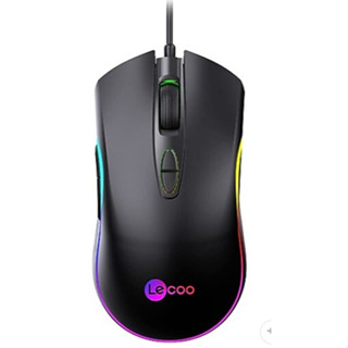 Lenovo Lecoo MS108 6400 DPI 7 Tuşlu Kablolu RGB LED Aydınlatmalı Gaming Mouse Siyah