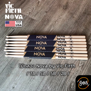 [ของแท้ USA 100%] ไม้กลอง Nova by Vic Firth รุ่น American Hickory ขนาด 7A,5A,5B,2B (รุ่นใหม่ล่าสุด)